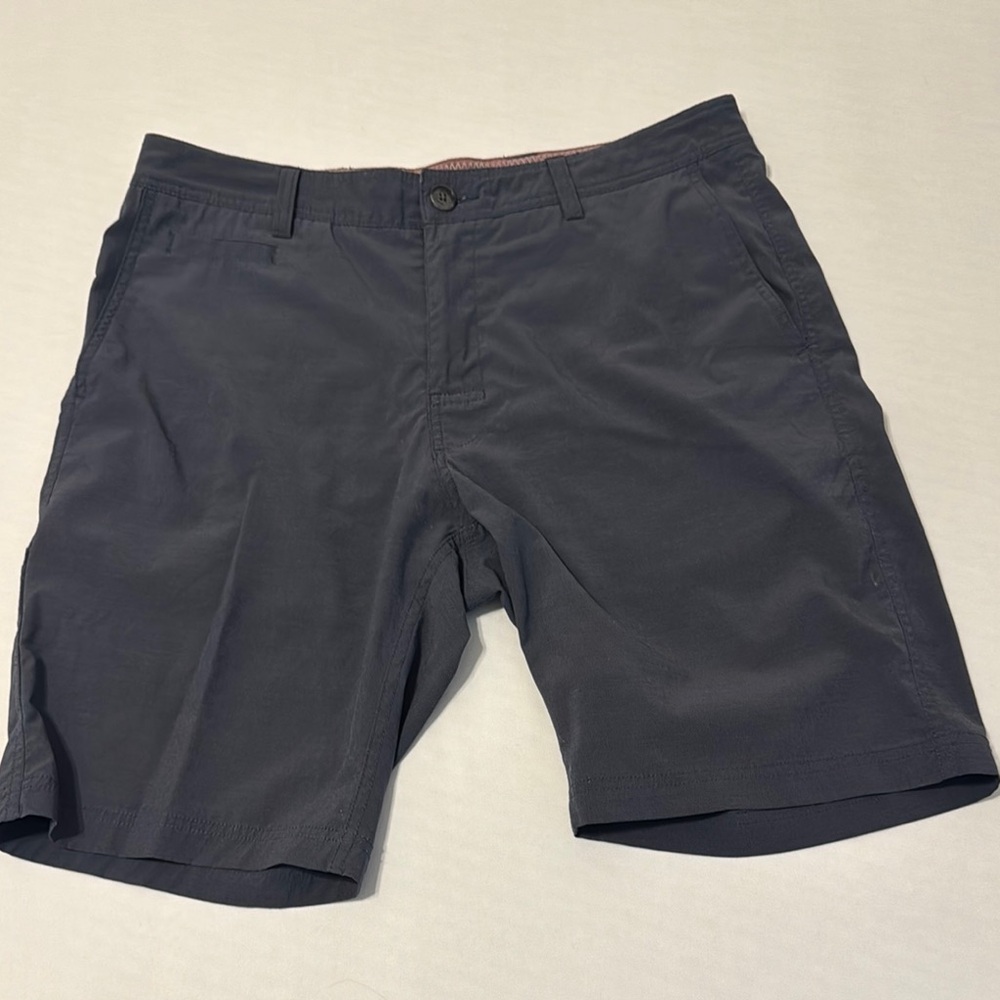 7 Diamonds Dark Blue Flat Front Shorts